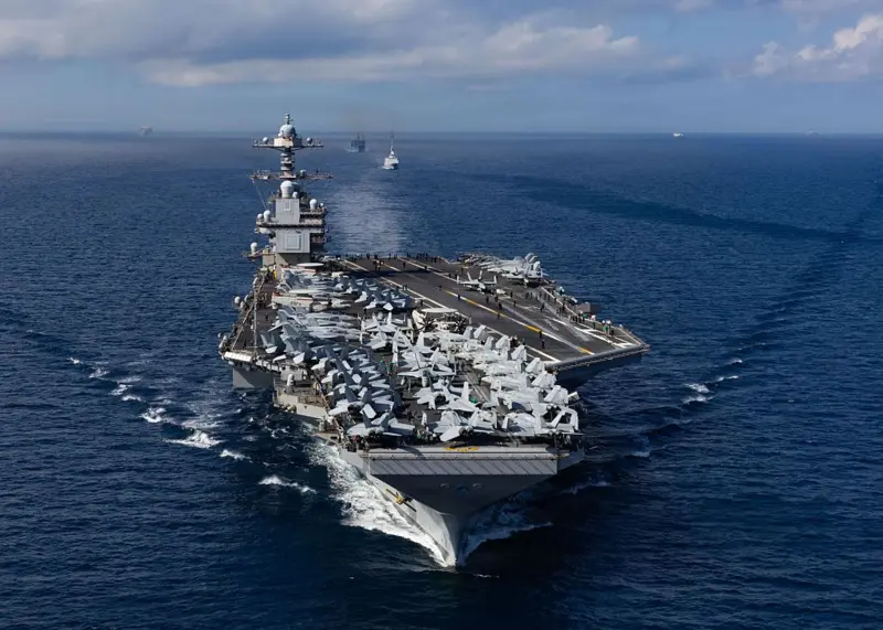 El portaaviones USS Gerald Ford, considerado el más letal de la Armada de Estados Unidos.